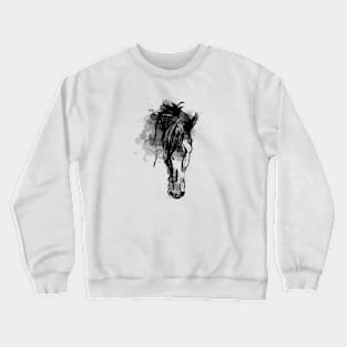 Horse head as a painting Crewneck Sweatshirt